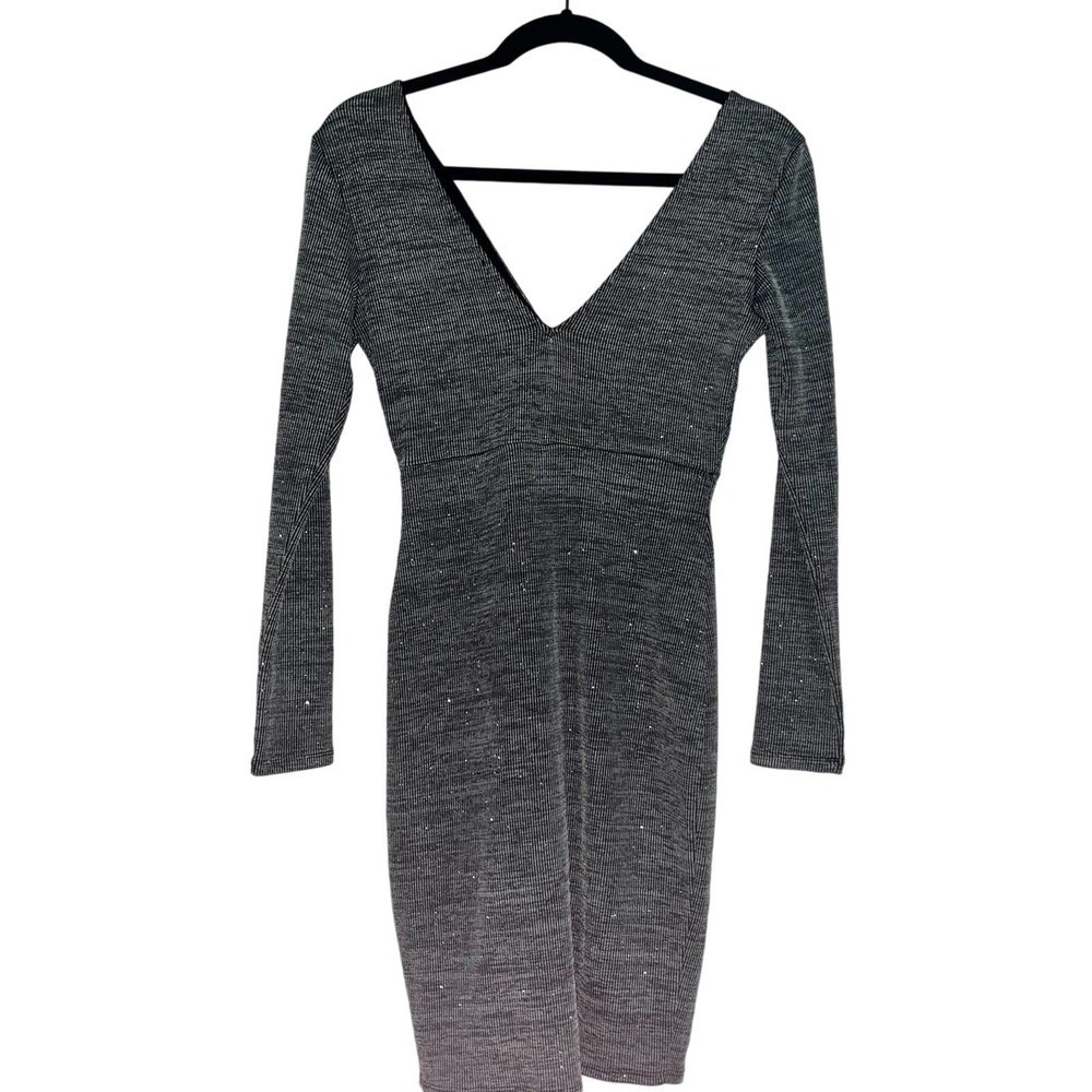 Silver Sparkle Bodycon Dress